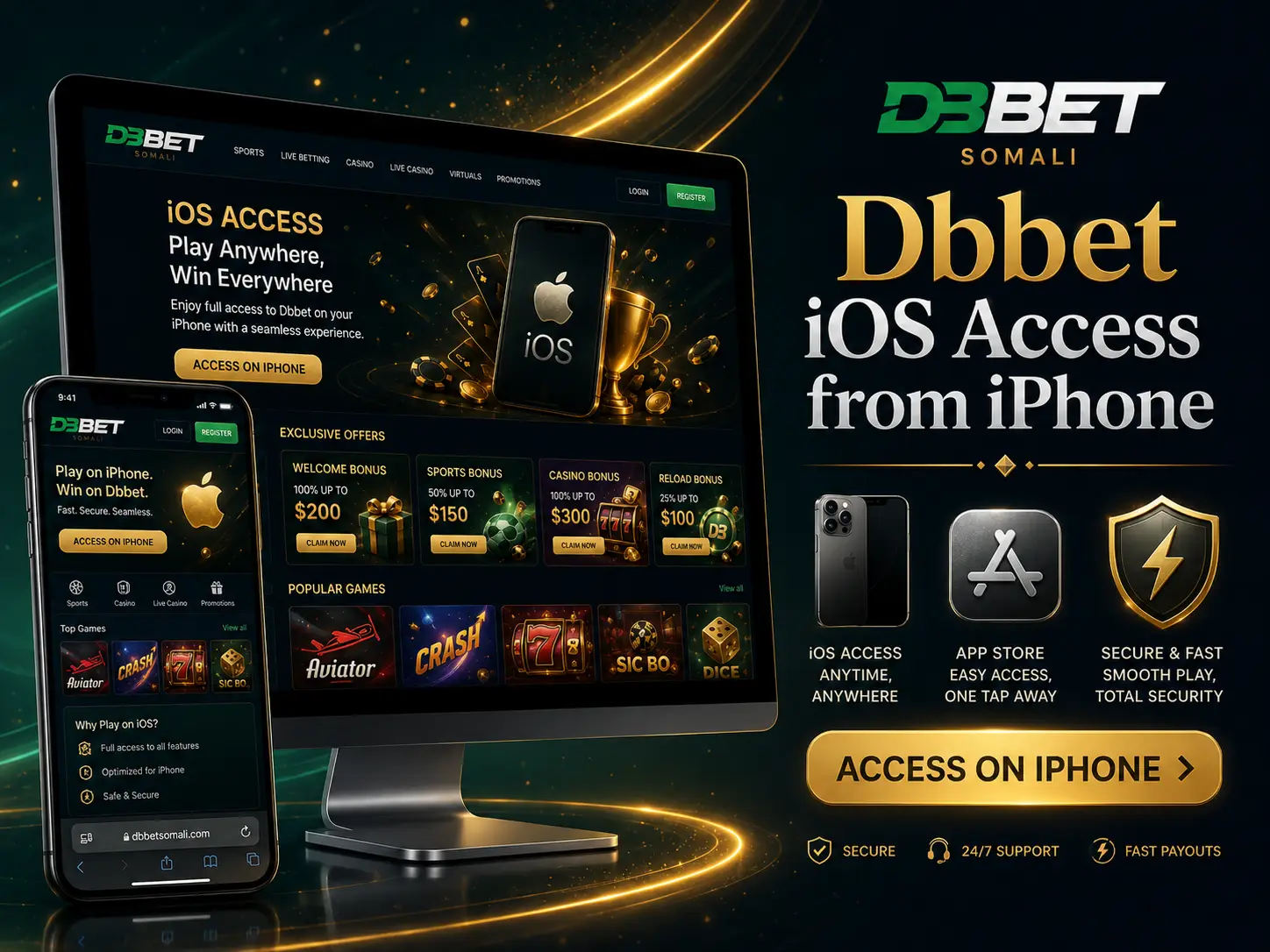 Play and Bet on DBbet via iOS