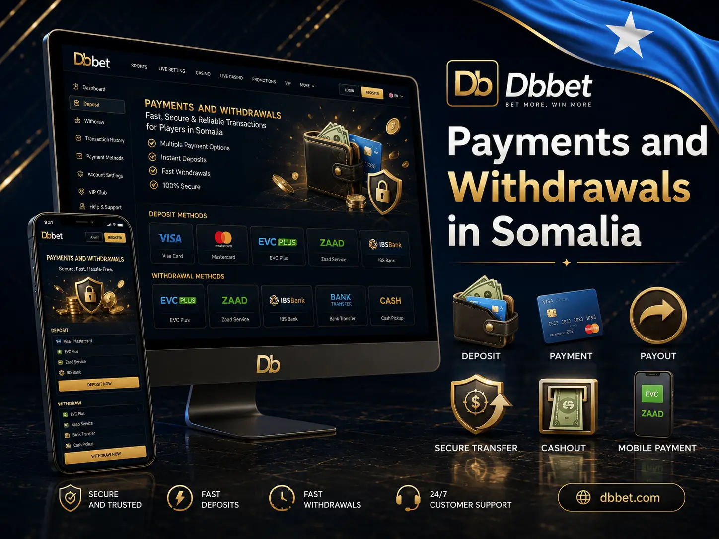 Payments and withdrawals in Somalia
