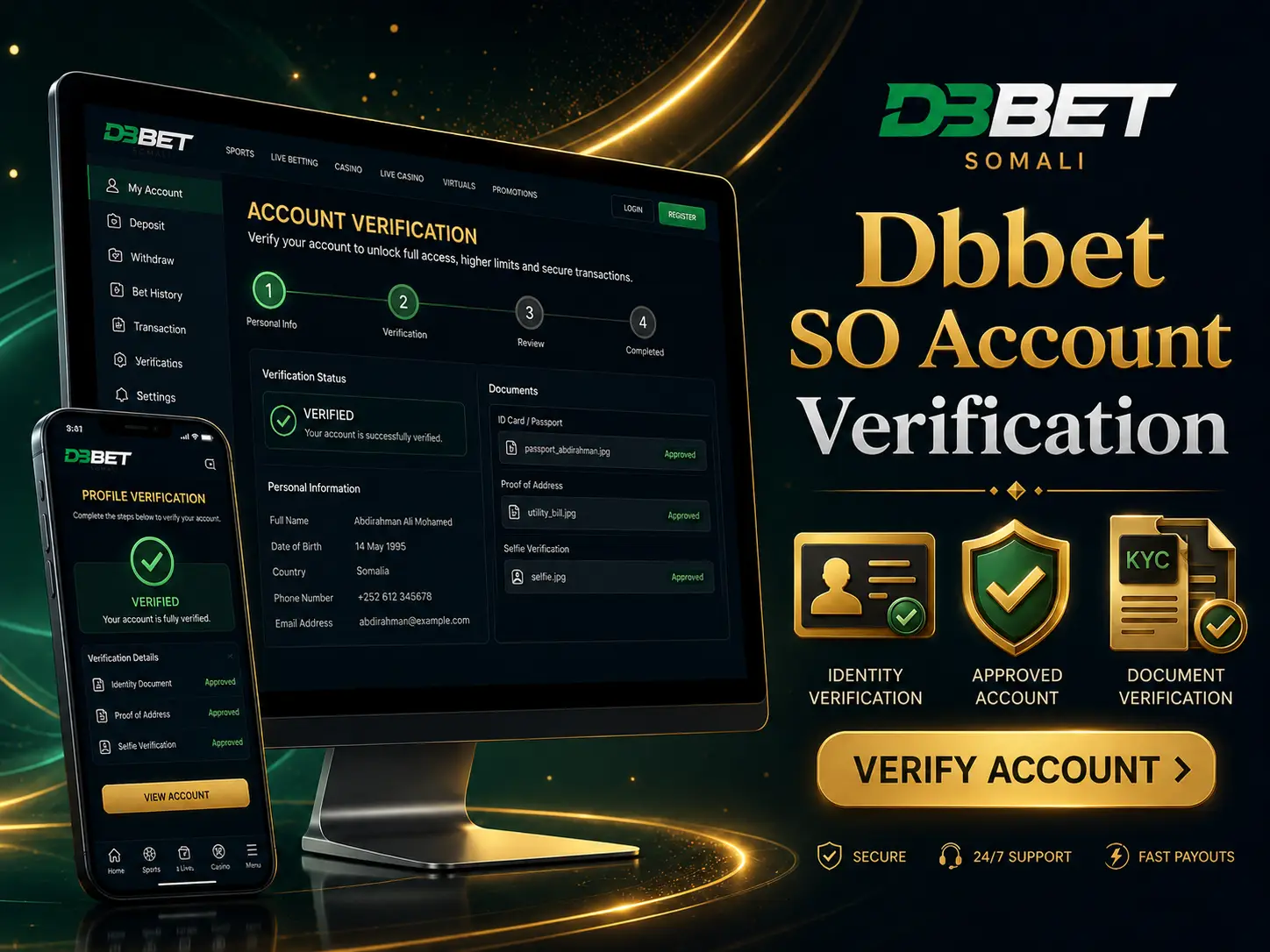 Verify Your DBbet Casino Account