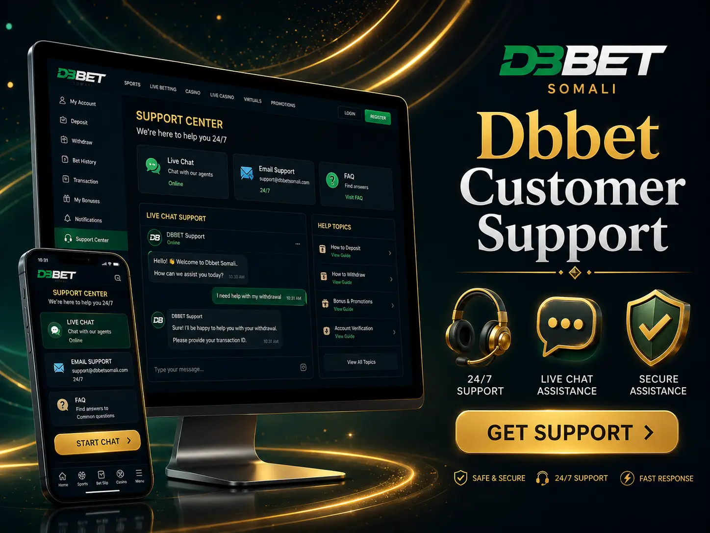 DBbet Customer Support Service